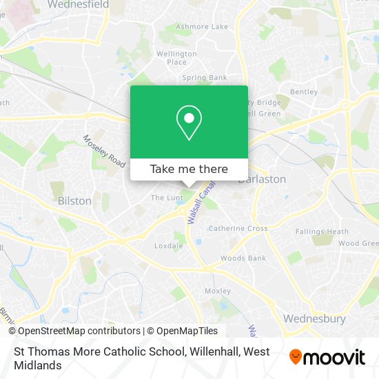 St Thomas More Catholic School, Willenhall map