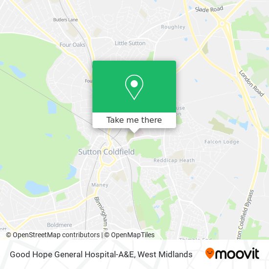 Good Hope General Hospital-A&E map