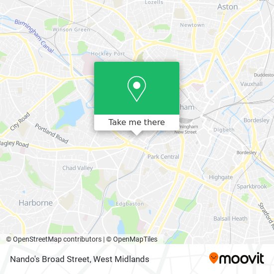 Nando's Broad Street map