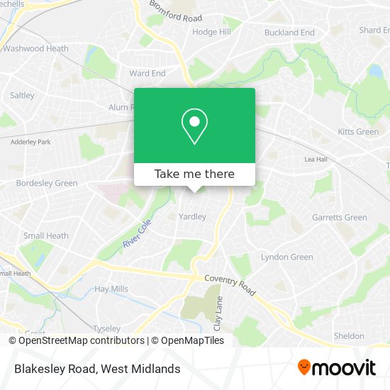 Blakesley Road map