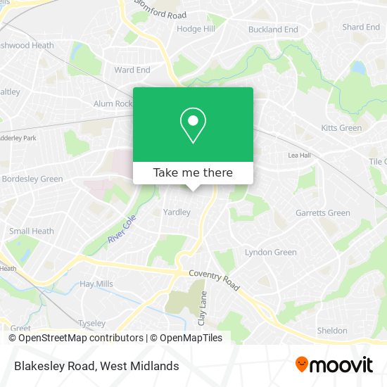 Blakesley Road map