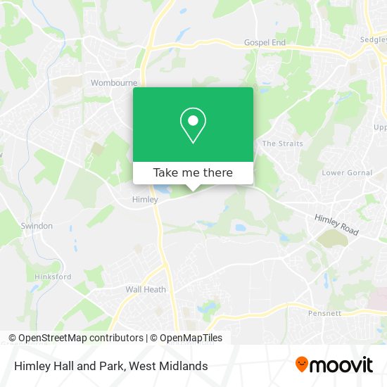 Himley Hall and Park map