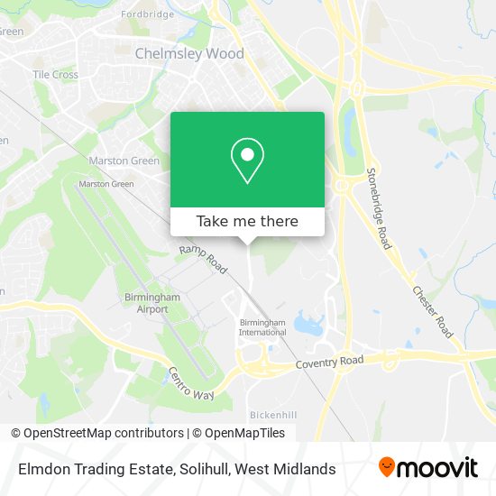 Elmdon Trading Estate, Solihull map