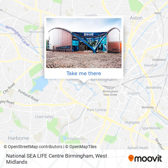 National SEA LIFE Centre Birmingham map