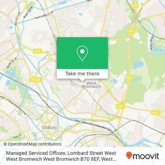 Managed Serviced Offices, Lombard Street West West Bromwich West Bromwich B70 8EF map