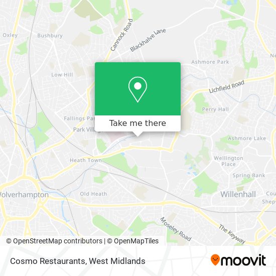 Cosmo Restaurants map
