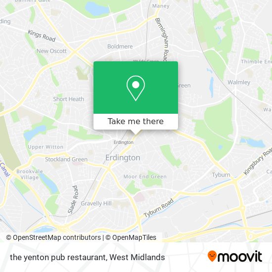 the yenton pub restaurant map