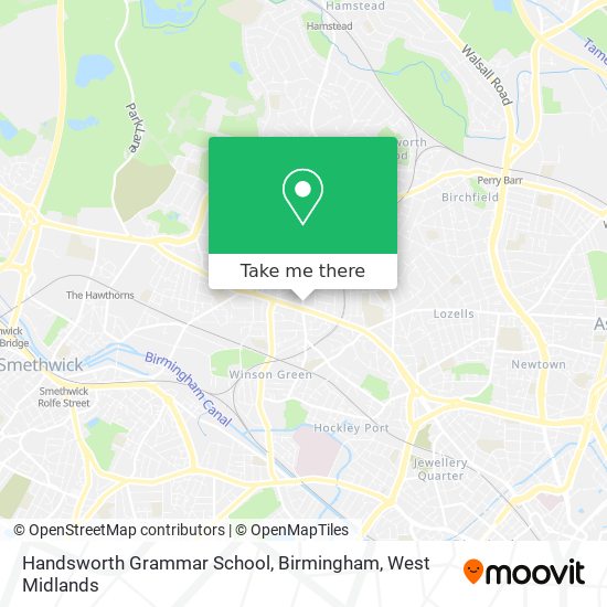 Handsworth Grammar School, Birmingham map