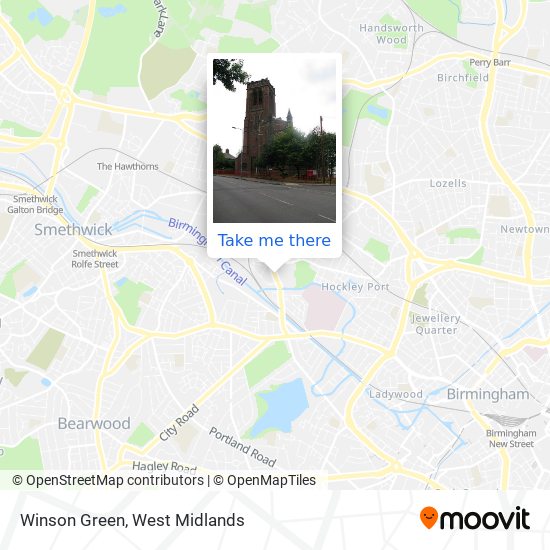 Winson Green map