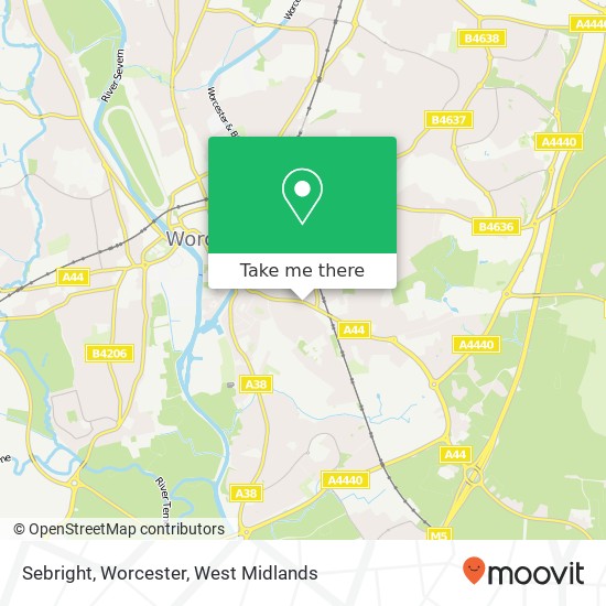 Sebright, Worcester map