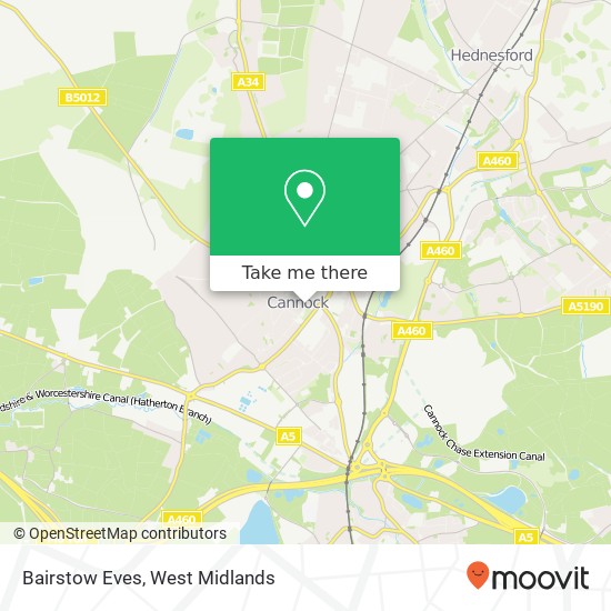 Bairstow Eves, 13 Wolverhampton Road Cannock Cannock WS11 1AW map