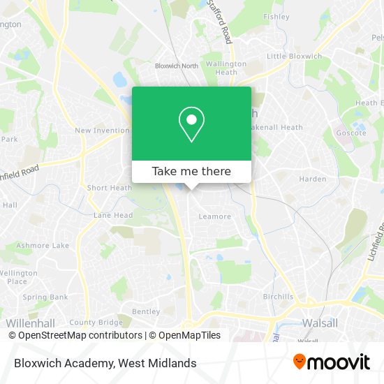 Bloxwich Academy map