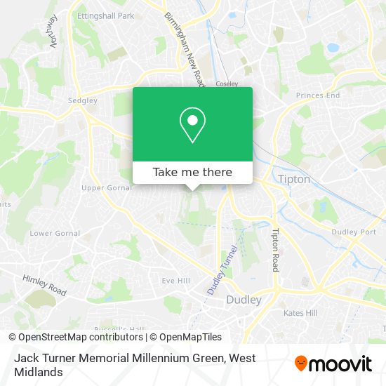 Jack Turner Memorial Millennium Green map
