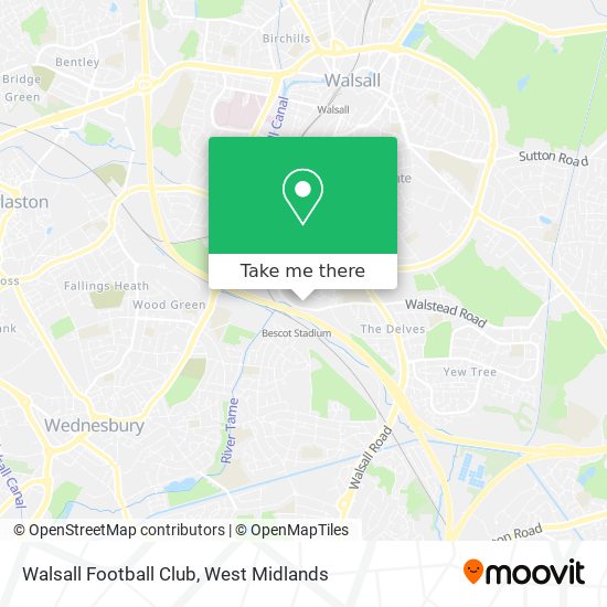 Walsall Football Club map