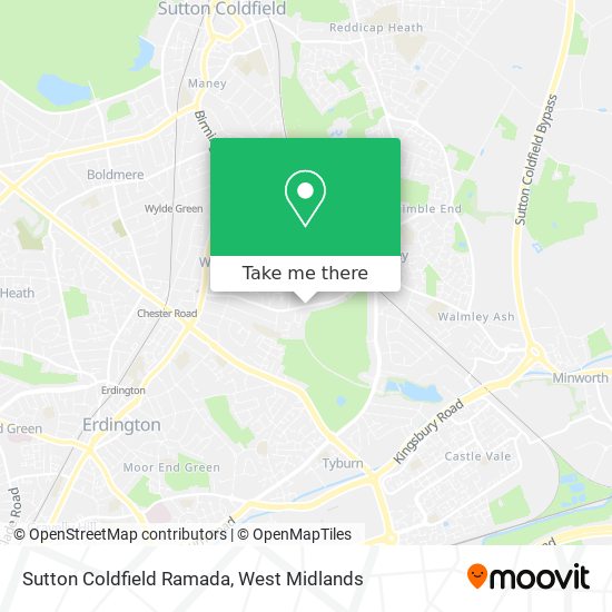 Sutton Coldfield Ramada map
