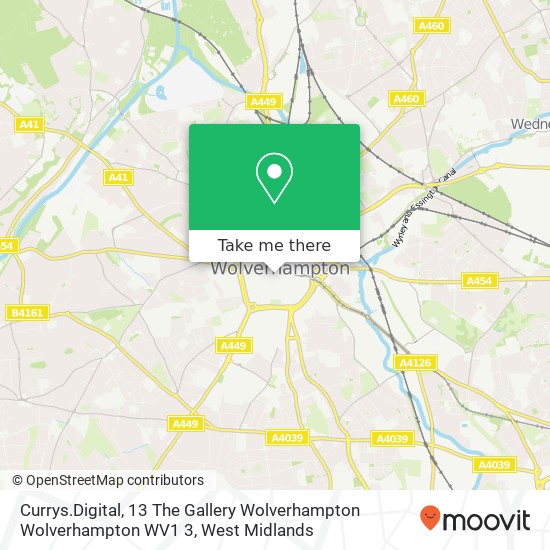 Currys.Digital, 13 The Gallery Wolverhampton Wolverhampton WV1 3 map