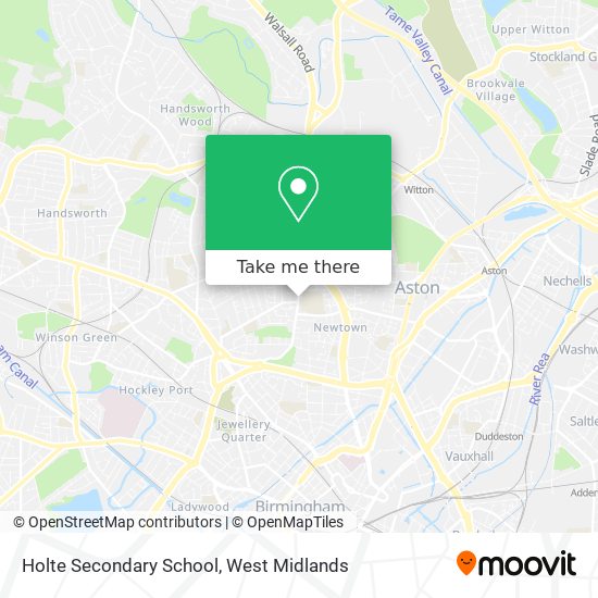 Holte Secondary School map