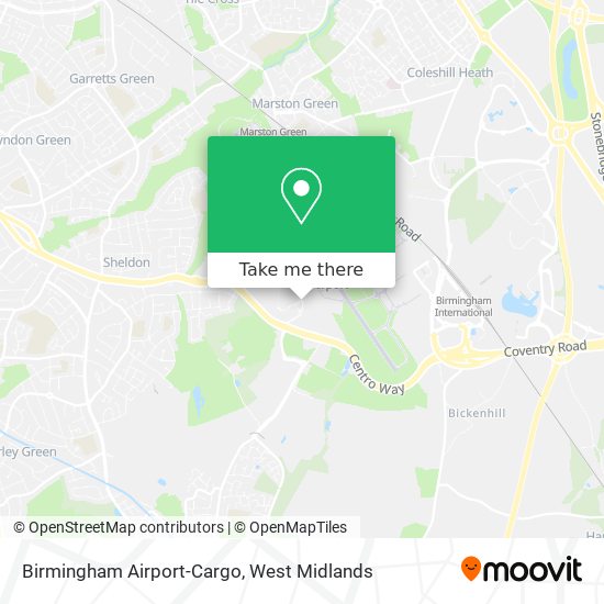Birmingham Airport-Cargo map