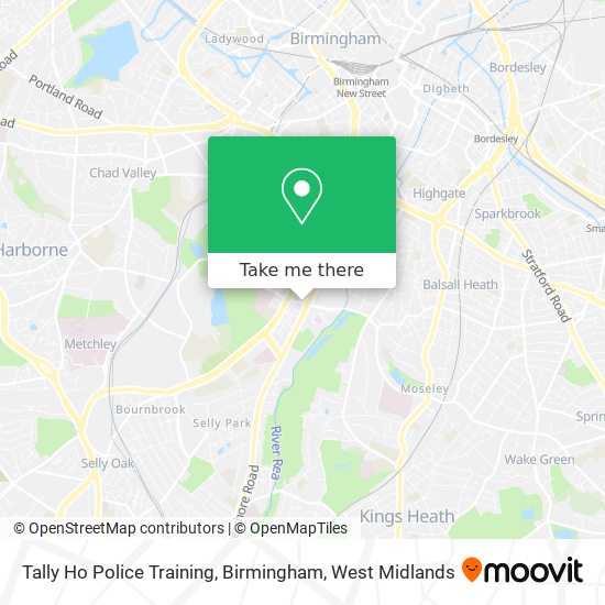 Tally Ho Police Training, Birmingham map