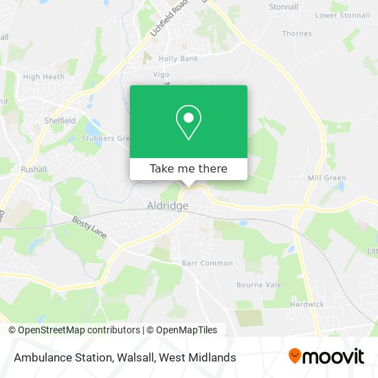 Ambulance Station, Walsall map