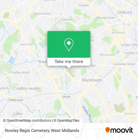 Rowley Regis Cemetery map