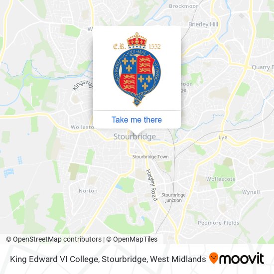 King Edward VI College, Stourbridge map