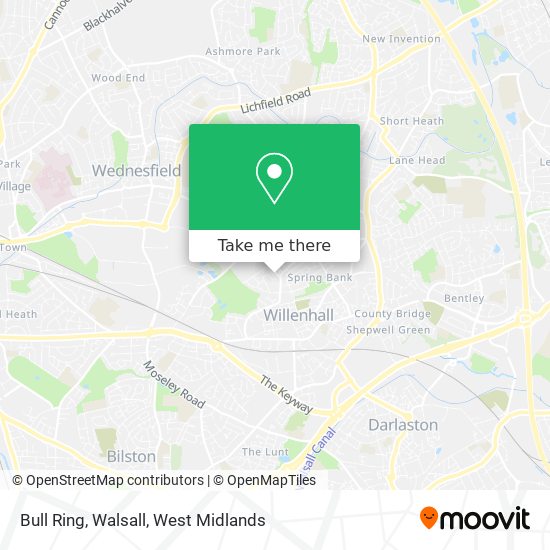 Bull Ring, Walsall map
