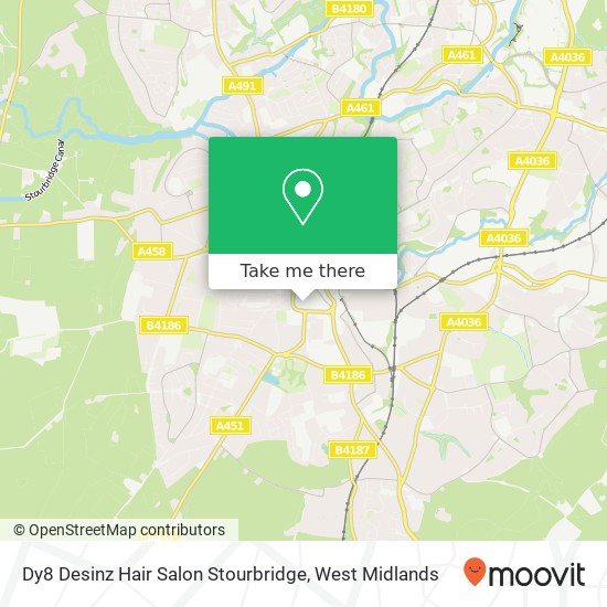 Dy8 Desinz Hair Salon Stourbridge map