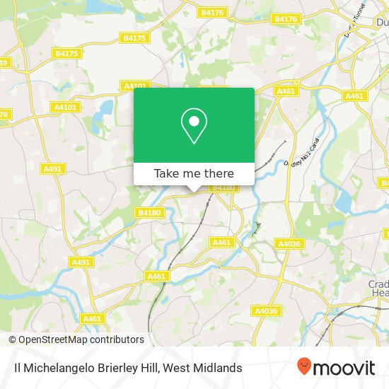 Il Michelangelo Brierley Hill map