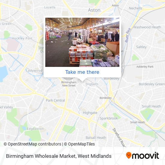 Birmingham Wholesale Market map