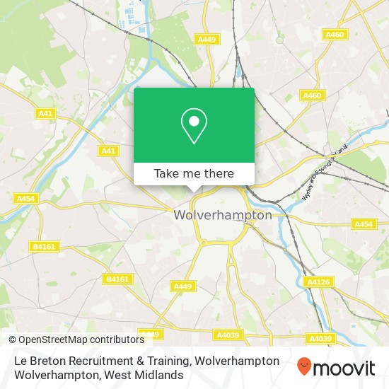Le Breton Recruitment & Training, Wolverhampton Wolverhampton map