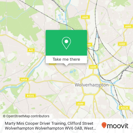 Marty Mini Cooper Driver Training, Clifford Street Wolverhampton Wolverhampton WV6 0AB map