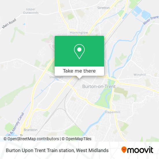 How to get to Burton Upon Trent Train station in West Midlands by