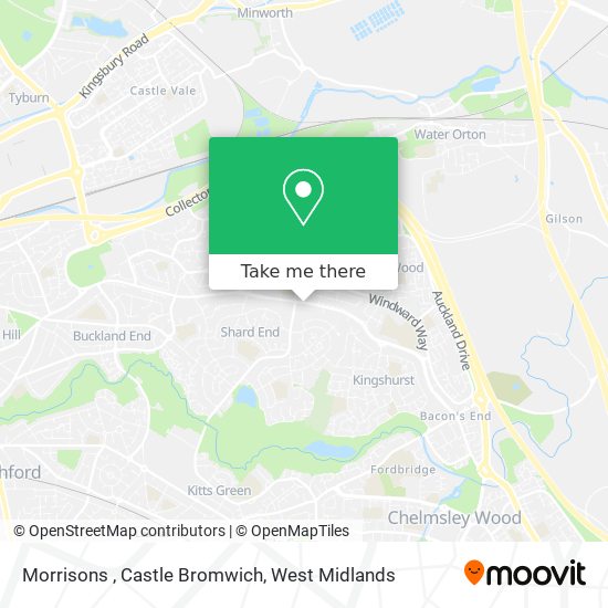 Morrisons , Castle Bromwich map