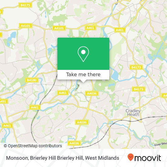 Monsoon, Brierley Hill Brierley Hill map