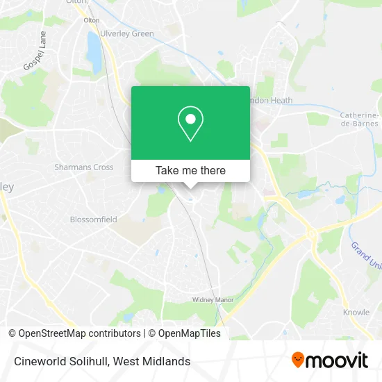 Cineworld Solihull map
