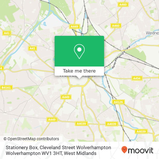 Stationery Box, Cleveland Street Wolverhampton Wolverhampton WV1 3HT map