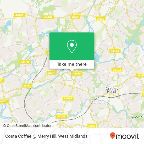 Costa Coffee @ Merry Hill, Brierley Hill Brierley Hill map