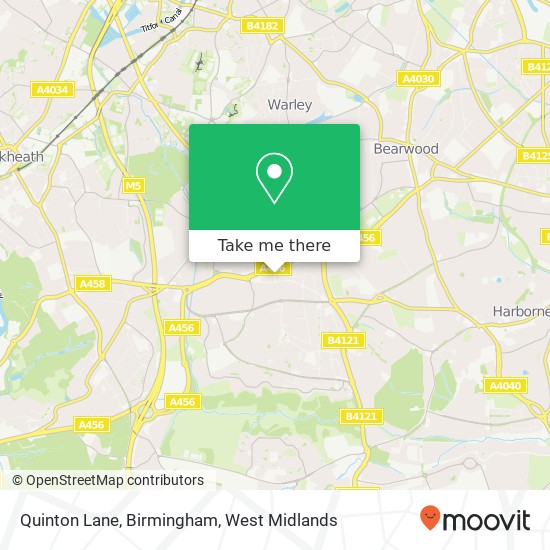 Quinton Lane, Birmingham map