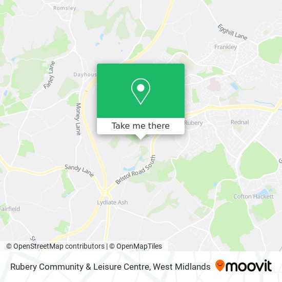 Rubery Community & Leisure Centre map