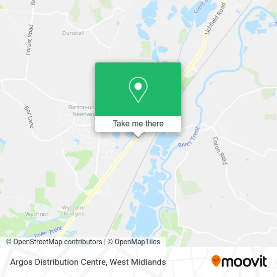 Argos Distribution Centre map