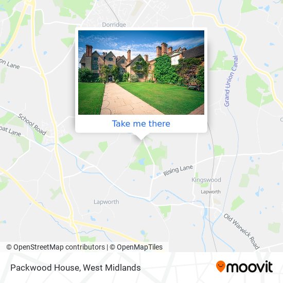 Packwood House map
