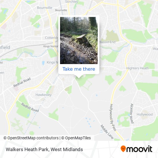 Walkers Heath Park map