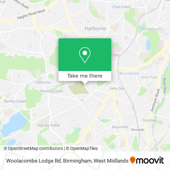 Woolacombe Lodge Rd, Birmingham map