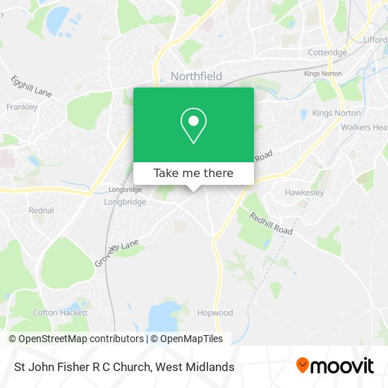 St John Fisher R C Church map