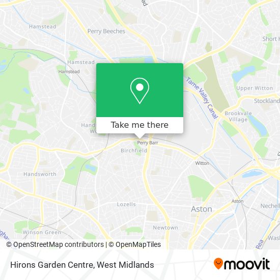 Hirons Garden Centre map