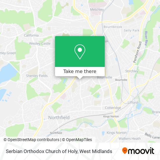 Serbian Orthodox Church of Holy map