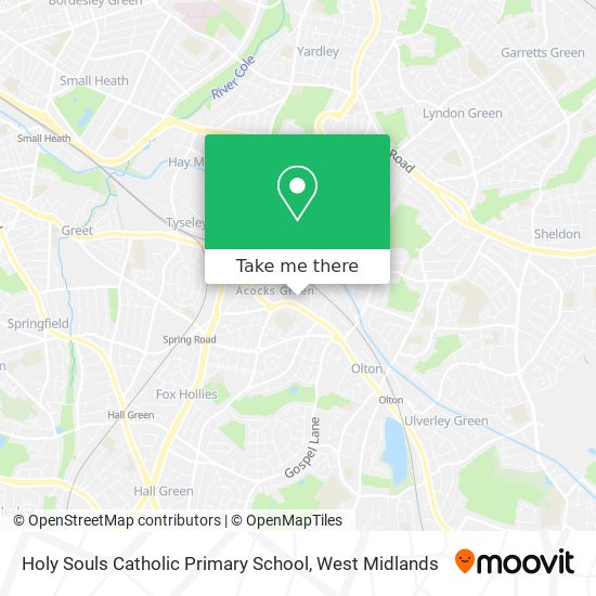 Holy Souls Catholic Primary School map