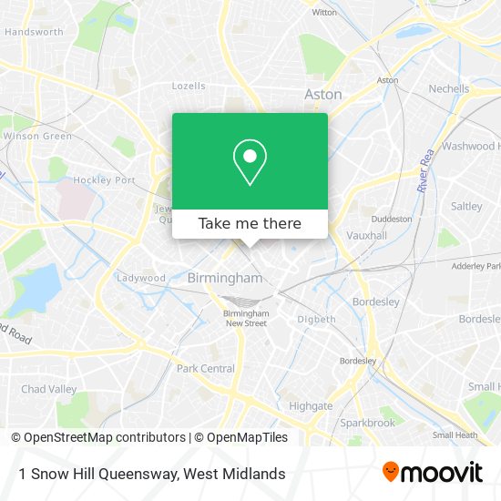 1 Snow Hill Queensway map