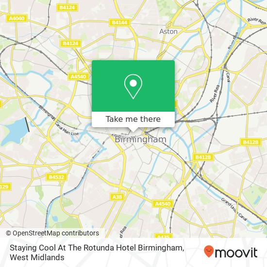 Staying Cool At The Rotunda Hotel Birmingham, New Street Birmingham Birmingham B2 4 map